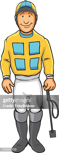 jockey - jockey uniform stock illustrations