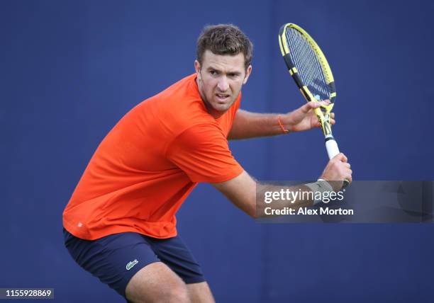 Fabrice Martin of France during a practice session prior to the Fever-Tree Championships at Queens Club on June 14, 2019 in London, United Kingdom.