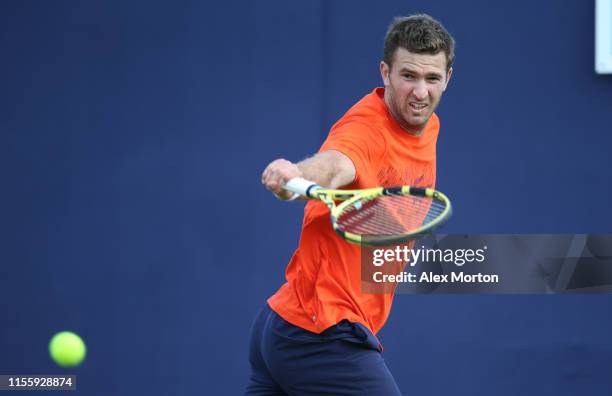 Fabrice Martin of France during a practice session prior to the Fever-Tree Championships at Queens Club on June 14, 2019 in London, United Kingdom.