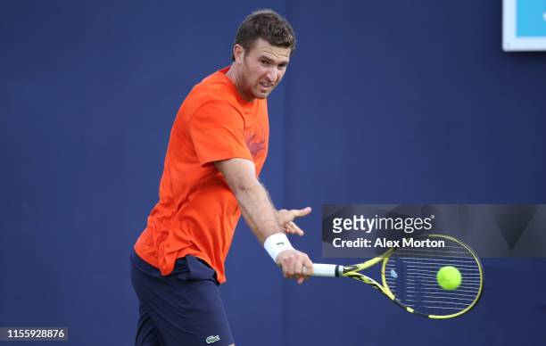 Fabrice Martin of France during a practice session prior to the Fever-Tree Championships at Queens Club on June 14, 2019 in London, United Kingdom.