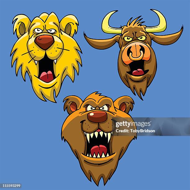 wilden tieren - animal mouth stock-grafiken, -clipart, -cartoons und -symbole