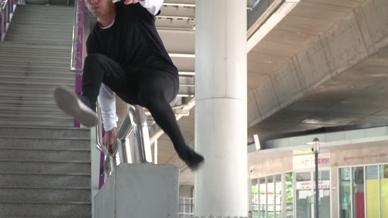Slumped Over Railing 47 Man Jumping Over Railing Stock Videos, Footage, & 4K Video Clips ...