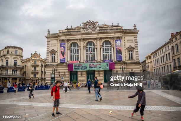 General view of Montpellier on June 14, 2019 in Montpellier, France.