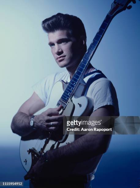 Los Angeles Singer and musician Chris Isaac poses for a portrait circa 1986 in Los Angeles, California