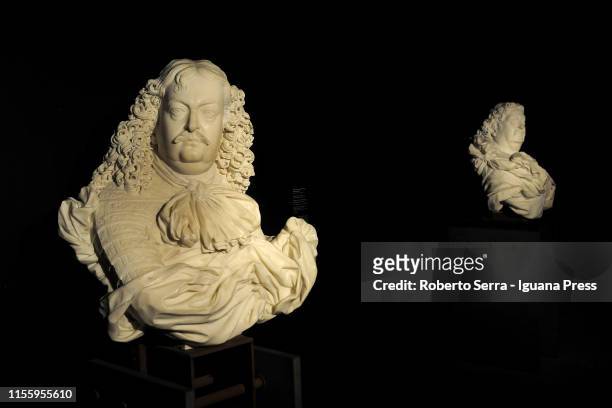 Italian sculptor and artist Gian Lorenzo Bernini works at the Museo della Pilotta of the Complesso Monumentale della Pilotta on June 14, 2019 in...