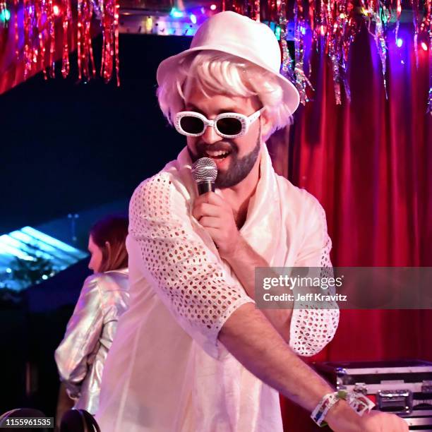 Uncle Jesse Lauter performs onstage during the Kasvot Växt Dance Party at Snake & Jakes Christmas Club Barn during the 2019 Bonnaroo Arts And Music...