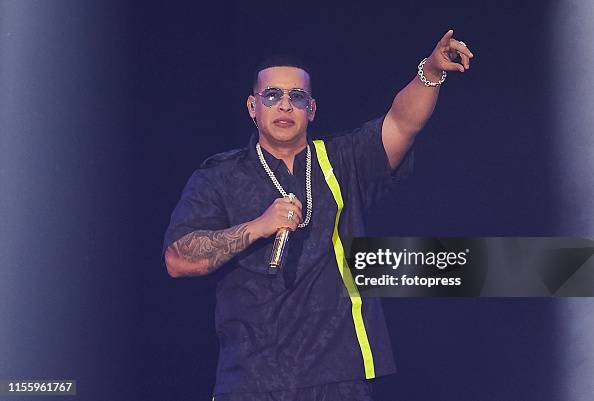 Daddy Concert Daddy Yankee performs on stage at Polideportivo San Pablo on June 14 ...