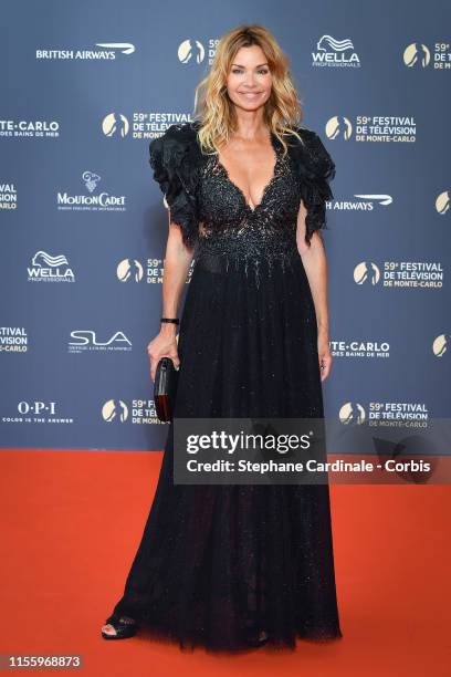 Actress Ingrid Chauvin attends the opening ceremony of the 59th Monte Carlo TV Festival on June 14, 2019 in Monte-Carlo, Monaco.