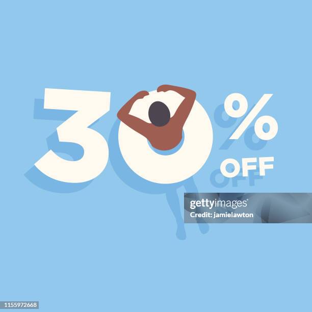 illustrazioni stock, clip art, cartoni animati e icone di tendenza di design di vendita estiva con anello gonfiabile - salvagente