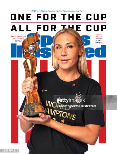 Women's national soccer player Allie Long is photographed for Sports Illustrated on July 10, 2019 in New York City. COVER IMAGE. CREDIT MUST READ:...