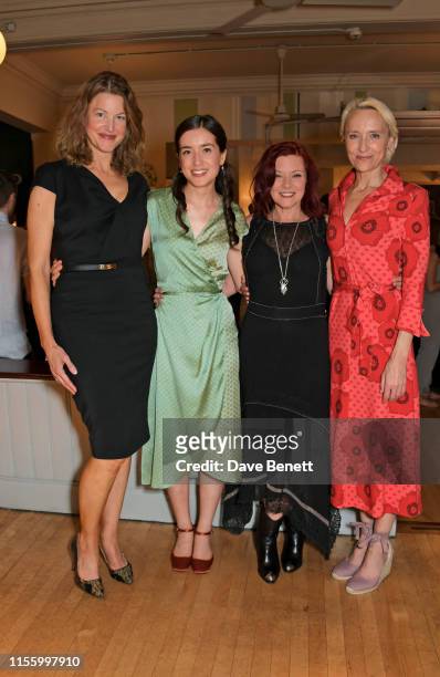 Anna Gunn, Emma Canning, Finty Williams and Lia Williams attend the press night after party for "The Night Of The Iguana" at Browns on July 16, 2019...