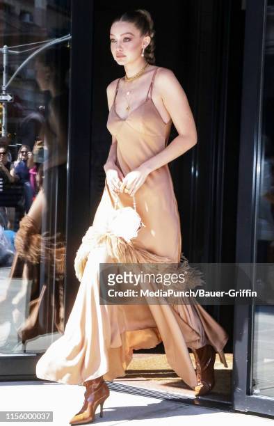 Gigi Hadid is seen on July 16, 2019 in New York City.