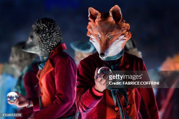Actors perform during the general rehearsal of the Fete des Vignerons , a traditional festival which takes place, approximately every 25 years, in...