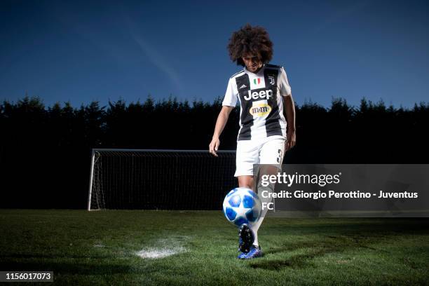 Footballer Sara Gama who plays for Italian Serie A side Juventus is photographed for Sportweek magazine on November 28, 2018 in Turin, Italy.