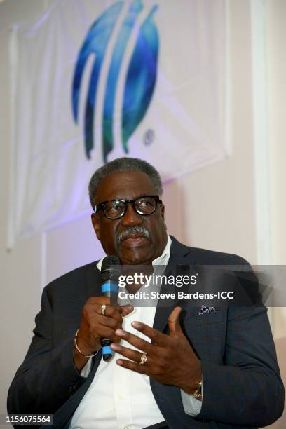 Former West Indies Cricketer, Clive Lloyd is interviewed during the ICC Associates Seminar during the ICC Annual Conference at Kimpton Fitzroy Hotel...