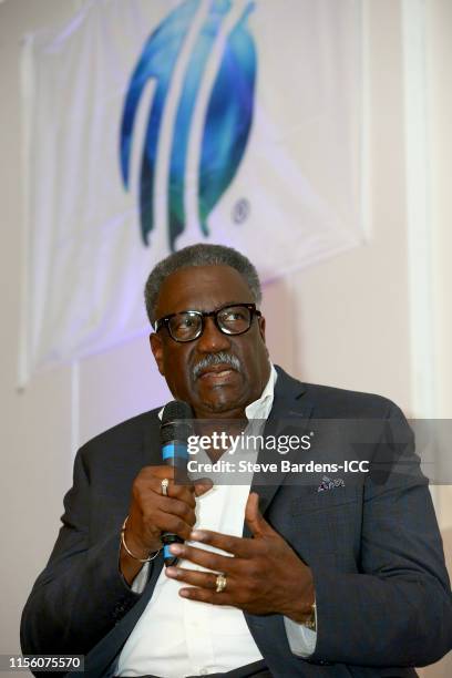 Former West Indies Cricketer, Clive Lloyd is interviewed during the ICC Associates Seminar during the ICC Annual Conference at Kimpton Fitzroy Hotel...