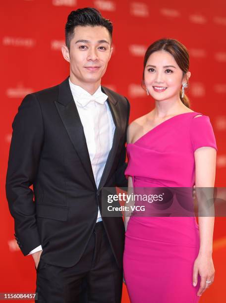 Actor/singer Pakho Chau and actress/singer Charlene Choi attend the opening ceremony of the 22nd Shanghai International Film Festival at Shanghai...