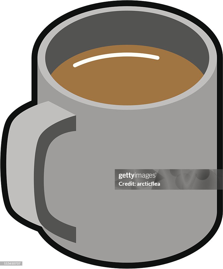 Kaffeetasse-Grau
