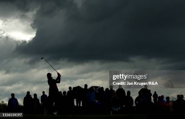 Amelia Garvey of New Zealand in action during the final match on day five of the R&A Womens Amateur Championship at Royal County Down Golf Club on...