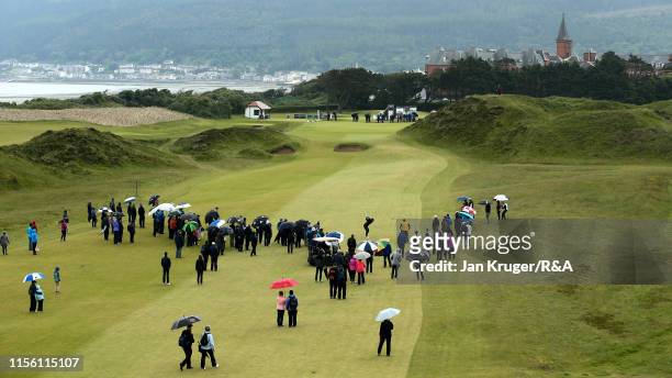 Amelia Garvey of New Zealand in action during the final match on day five of the R&A Womens Amateur Championship at Royal County Down Golf Club on...