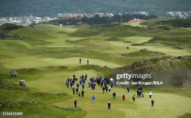 General view of play during the final match on day five of the R&A Womens Amateur Championship at Royal County Down Golf Club on June 15, 2019 in...