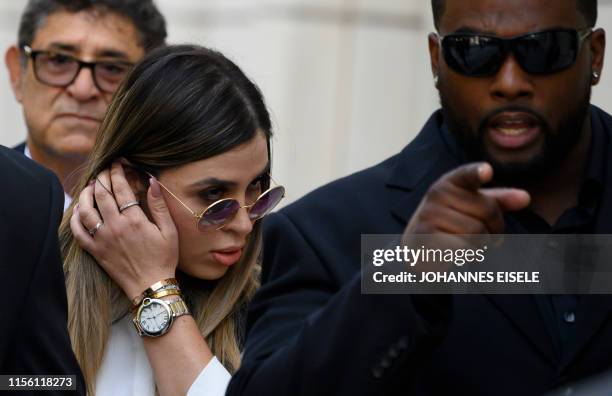 Emma Coronel Aispuro, wife of Joaquin "El Chapo" Guzman walks out of Brooklyn Federal Court on July 17 after Mexican drug lord Joaquin "El Chapo"...