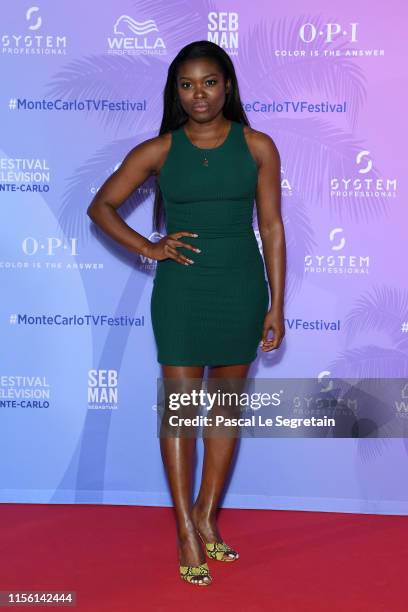 Ebonee Noel arrives at the 59th Monte Carlo TV Festival : TV Series Party on June 15, 2019 in Monte-Carlo, Monaco.