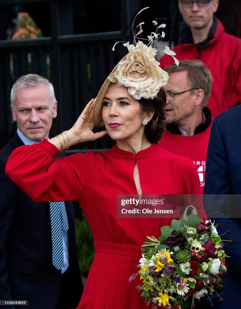 Danish Crown Prince And Princess Participate In The 800 Year Anniversary Of The Danish Flag