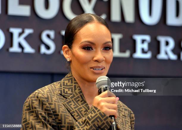 Author Evelyn Lozada attends a Q&A and signing event for her new book "The Perfect Date" at Barnes & Noble at The Grove on June 15, 2019 in Los...