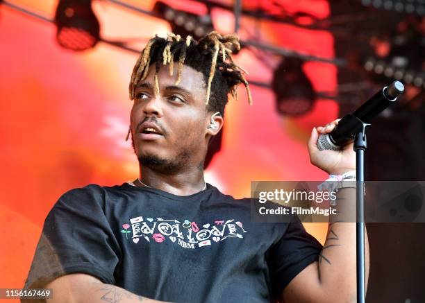 Juice WRLD performs on Which Stage during the 2019 Bonnaroo Arts And Music Festival on June 15, 2019 in Manchester, Tennessee.