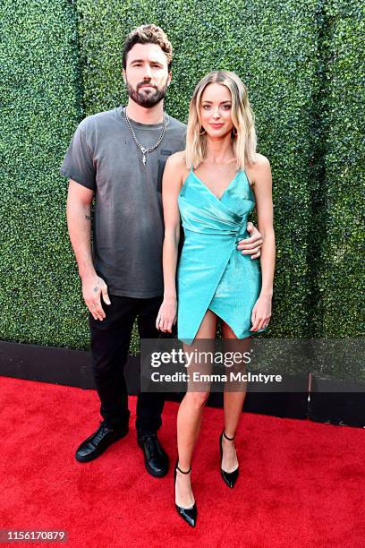 Brody Jenner and Kaitlynn Jenner attend the 2019 MTV Movie and TV Awards at Barker Hangar on June 15, 2019 in Santa Monica, California.