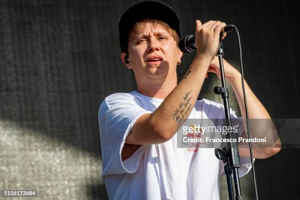 Conor Mason of Nothing But Thieves performs during the Firenze Rocks Festival 2019 at Visarno Arena on June 15, 2019 in Florence, Italy.