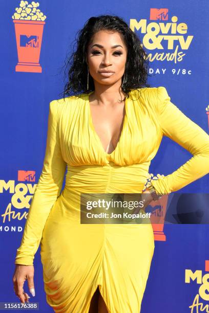 Karlie Redd attends the 2019 MTV Movie and TV Awards at Barker Hangar on June 15, 2019 in Santa Monica, California.