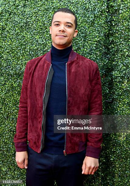 Jacob Anderson attends the 2019 MTV Movie and TV Awards at Barker Hangar on June 15, 2019 in Santa Monica, California.