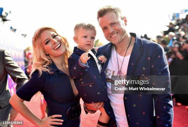 Heidi Montag, Gunner Stone, and Spencer Pratt attend the 2019 MTV Movie and TV Awards at Barker Hangar on June 15, 2019 in Santa Monica, California.