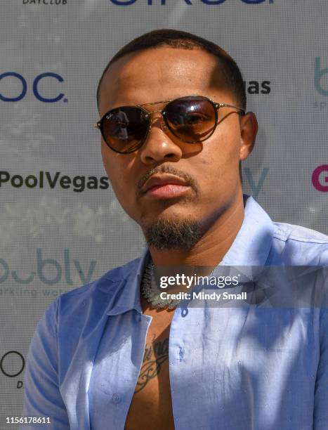 Rapper Shad "Bow Wow" Moss arrives at the Flamingo Go Pool Dayclub at Flamingo Las Vegas on June 15, 2019 in Las Vegas, Nevada.