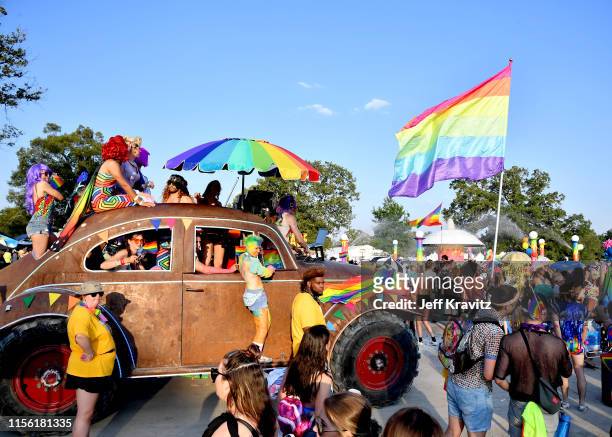 Pride Parade is seen during the 2019 Bonnaroo Arts And Music Festival on June 15, 2019 in Manchester, Tennessee.