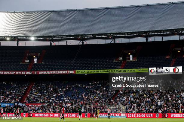 General view stadium of Feyenoord during the match between Feyenoord v Panathinaikos at the Stadium Feijenoord on July 17, 2019 in Rotterdam...