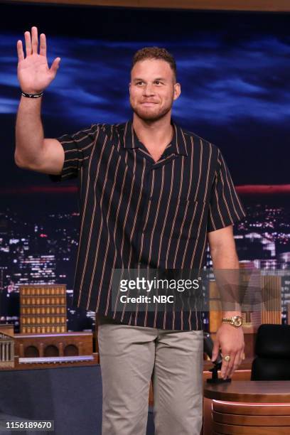 Episode 1092 -- Pictured: Basketball player Blake Griffin arrives to the show on July 17, 2019 --