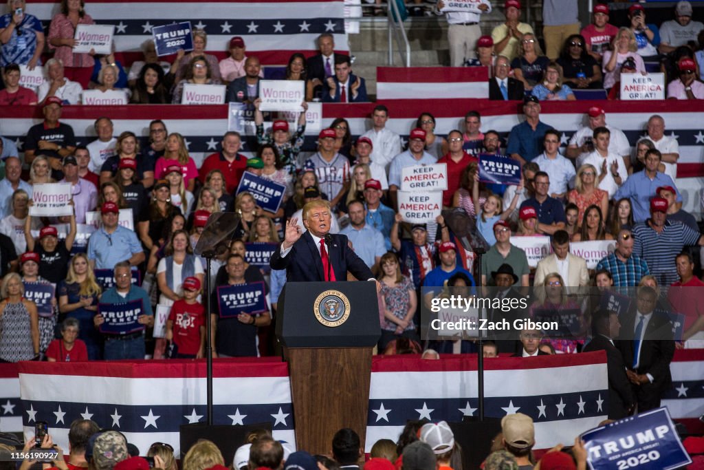 Donald Trump Holds "Keep America Great" Rally In Greenville, NC