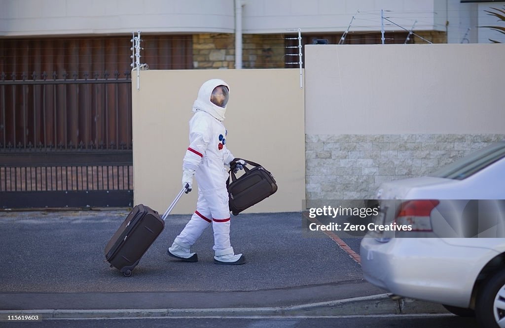 Astronaut on the way home