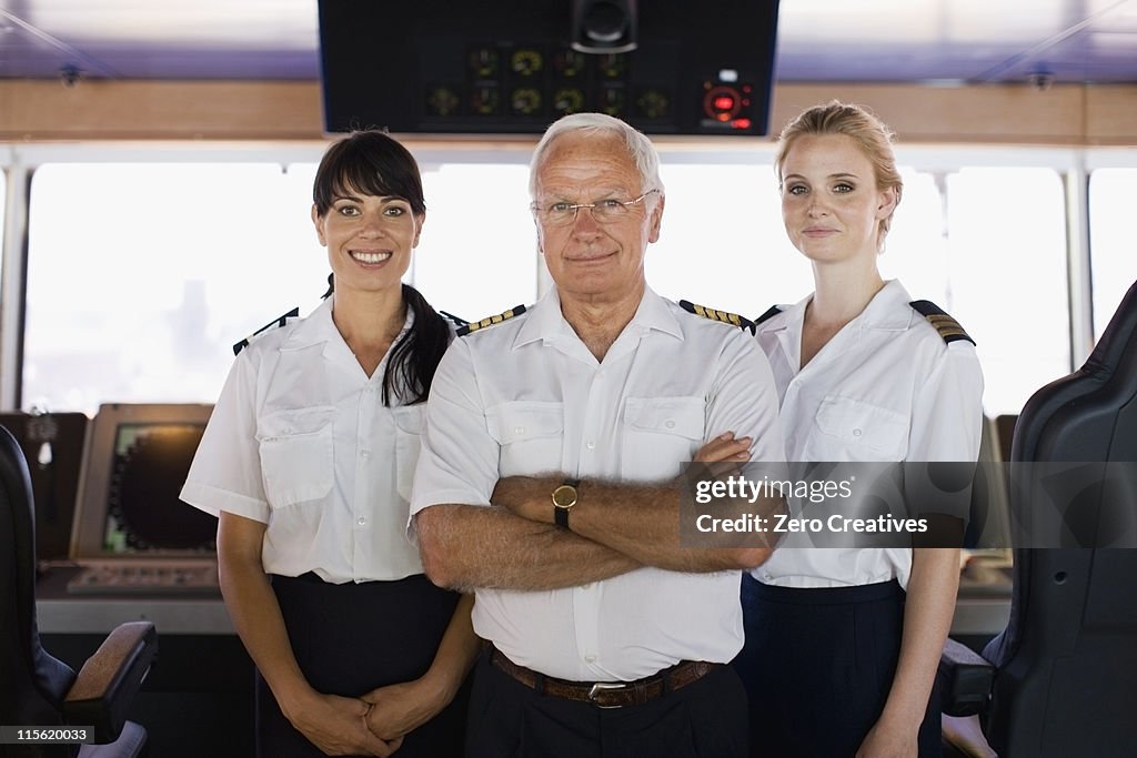 Portrait of a ship crew