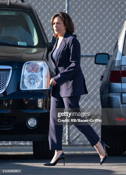 Senator Kamala Harris is seen at 'Jimmy Kimmel Live' on July 17, 2019 in Los Angeles, California.