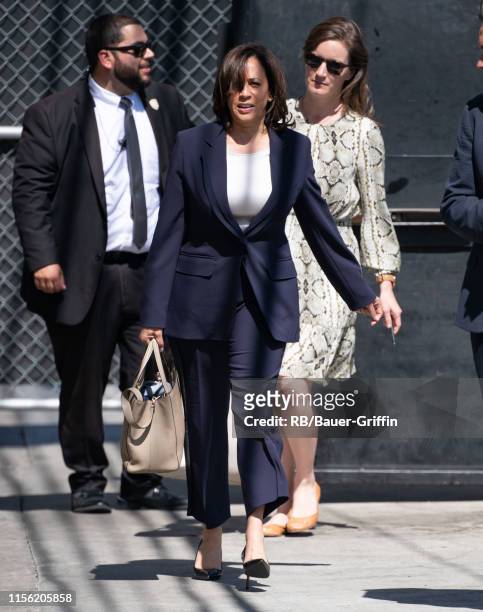 Senator Kamala Harris is seen at 'Jimmy Kimmel Live' on July 17, 2019 in Los Angeles, California.