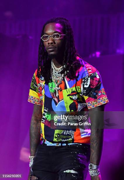 Rapper Offset of Migos performs onstage during 2019 Hot 107.9 Birthday Bash at State Farm Arena on June 15, 2019 in Atlanta, Georgia.