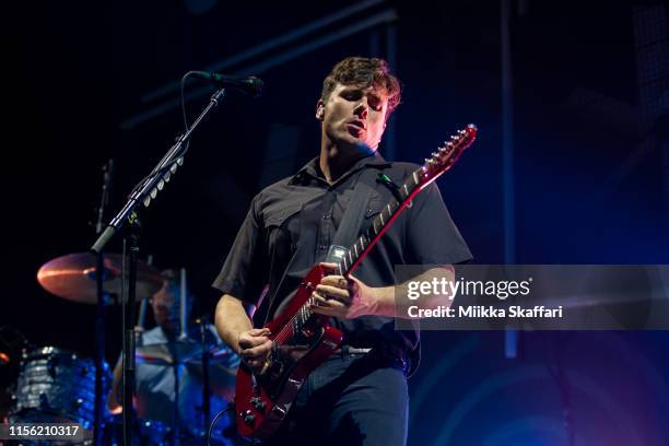 Jim Adkins of Jimmy Eat World performs onstage at Bill Graham Civic Auditorium on June 15, 2019 in San Francisco, California.