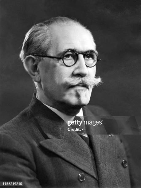 Picture dated February 1940 in Paris of French physicist Paul Langevin . Langevin who studied at École de Physique et Chimie , then at École Normale...