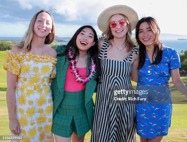 Anna Konkle, Awkwafina, Olivia Wilde and Maya Erskine attend the 2019 Maui Film Festival's Taste of Wailea on June 15, 2019 in Wailea, Hawaii.