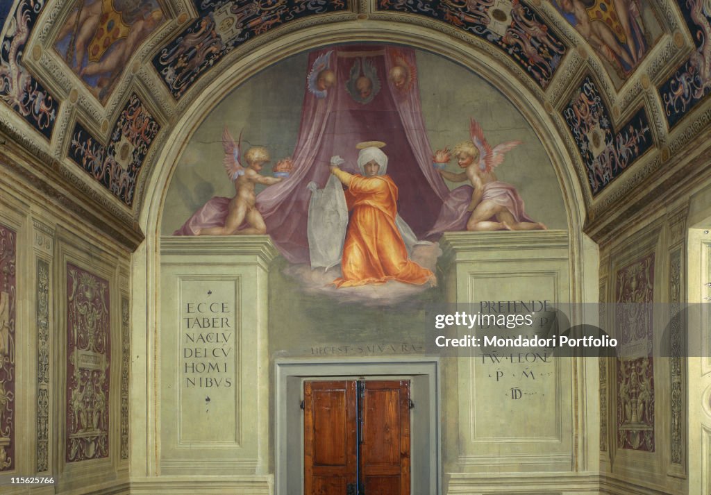 Santa Maria Novella of decoration of the Cappella del Papa (Pope's Chapel), by Carrucci Jacopo know as Pontormo, 1515, 16th Century, fresco