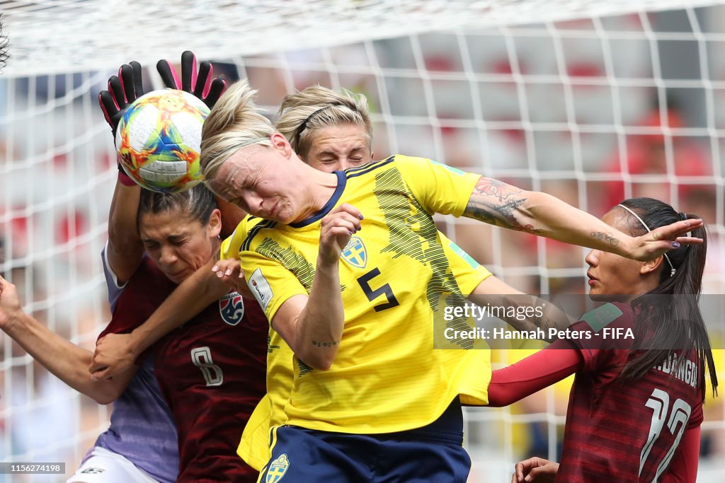 Sweden v Thailand: Group F - 2019 FIFA Women's World Cup France